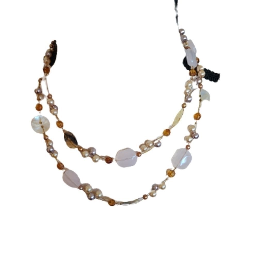 Cookie Lee Bead & Genuine Shell Convert. Necklace - Picture 9 of 9
